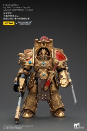 JT00768-JOYTOY Legio Custodes Aquilon Terminator Squad Aquilon with Infernus Firepike