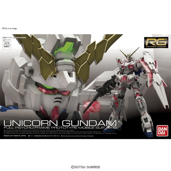 5061620-BANDAI HOBBY RG 1/144 Unicorn Gundam