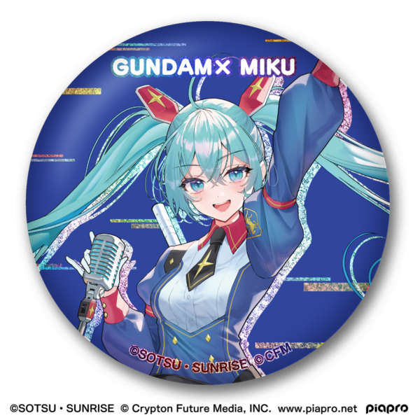 BAN92234-Gundam x Miku Memorial Can Badge Set "Gundam", Bandai Shokugan Can Badge