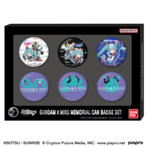 BAN92234-Gundam x Miku Memorial Can Badge Set "Gundam", Bandai Shokugan Can Badge