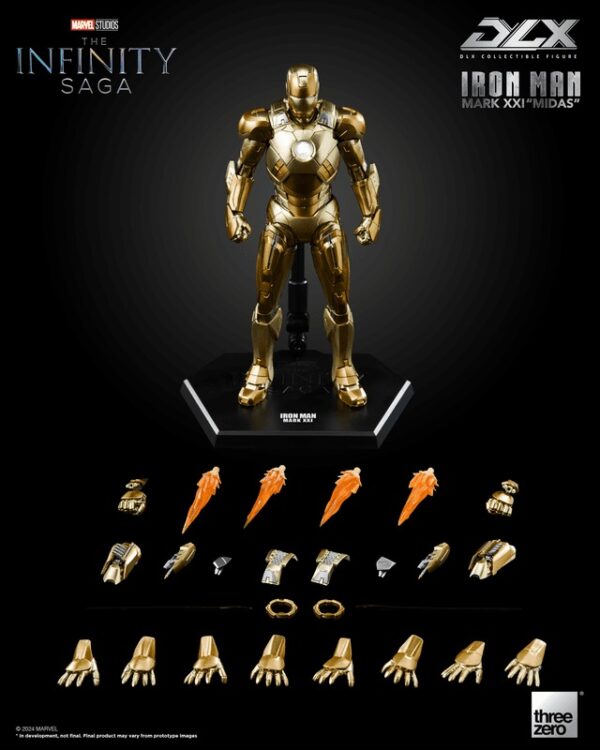 3Z08300W0-Marvel Studios: The Infinity Saga - DLX Iron Man Mark 21 “Midas”