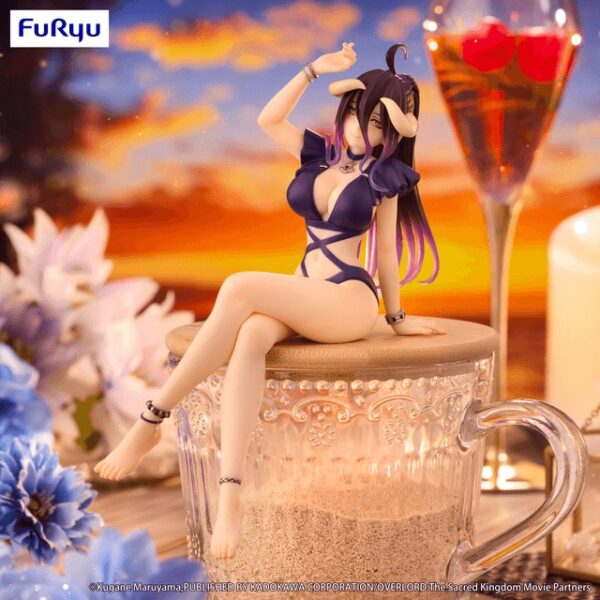 FR50178-OVERLORD Noodle Stopper Figure -Albedo Swimsuit Dark Purple Color ver.-