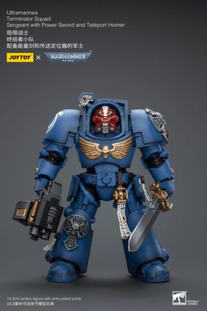 JT9923-JOYTOY Warhammer 40K Ultramarines Terminator Squad Sergeant with Power Sword and Teleport Homer