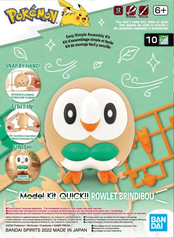 5063779-Pokemon Model Kit QUICK!! 10 ROWLET
