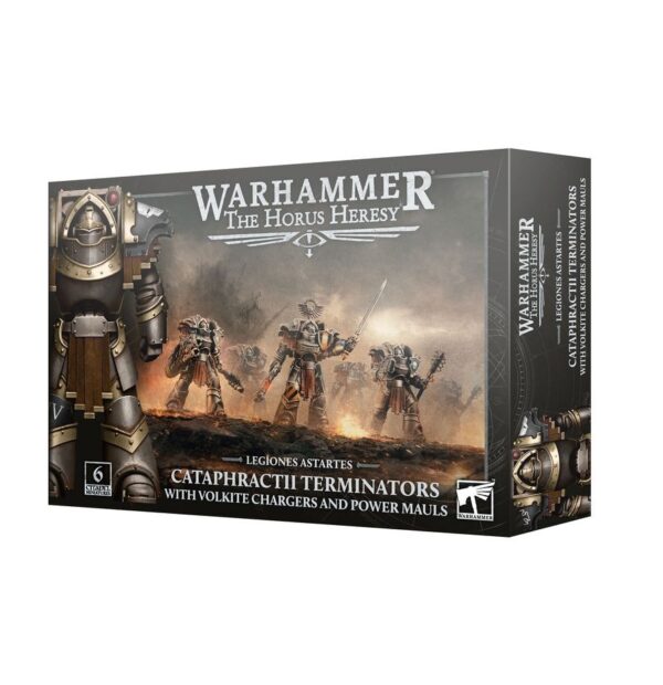 31-144-Warhammer 40K: Cataphractii Terminators with Volkite Chargers and Power Mauls  (Preorder Feb 14)