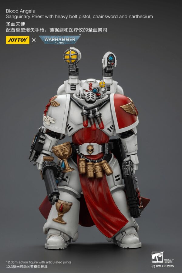 JT01789-Blood Angels Sanguinary Priest with Heavy bolt pistol, chainsword and narthecium