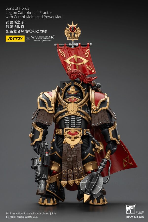 JT02441-Sons of Horus Legion Cataphractii Praetor with Combi-Melta and Power Maul