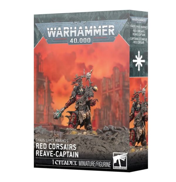 43-111-Warhammer 40K: Red Corsairs Reave-Captain (Preorder Mar 21)