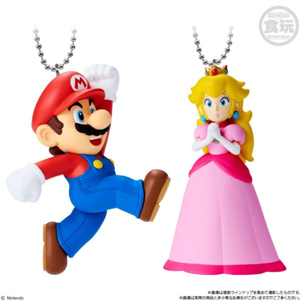 BAN92458-Super Mario Bros. Mascot Charm Collection Vol. 2 Super Mario Bros., Bandai Shokugan (Box of 10)