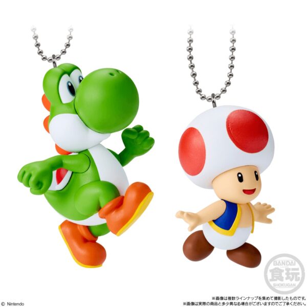 BAN92458-Super Mario Bros. Mascot Charm Collection Vol. 2 Super Mario Bros., Bandai Shokugan (Box of 10)