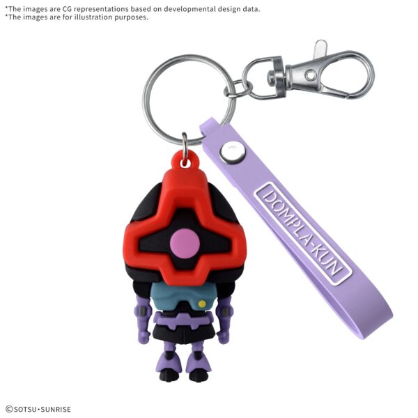 5072014-DOMPLA-KUN 3D RUBBER MASCOT KEYCHAIN
