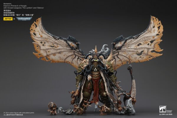JT02564-Mortarion， Daemon Primarch of Nurgle with Ancient weapons‘The Lantern' and ‘Silence'