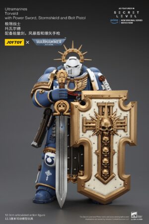 JT02809-Ultramarines Torvald with Power Sword, Stormshield and Bolt Pistol