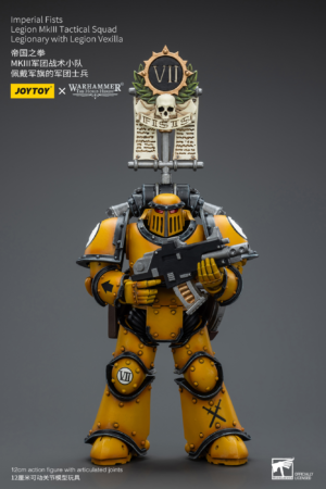 JT9053-Imperial Fists Legion MkIII Tactical Squad Legionary with Legion Vexilla