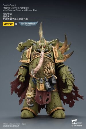 JT03592-Death Guard Plague Marine Champion with Plasma Pistol and Power Fist
