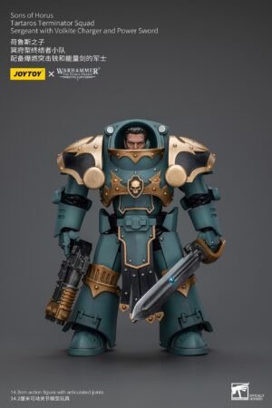 JT7165-Sons Of Horus Tartaros Terminator Squad Sergeant With Volkite Charger And Power Sword