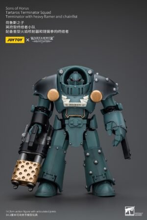 JT7288-Sons Of Horus Tartaros Terminator Squad Terminator With Heavy Flamer And Chainfist